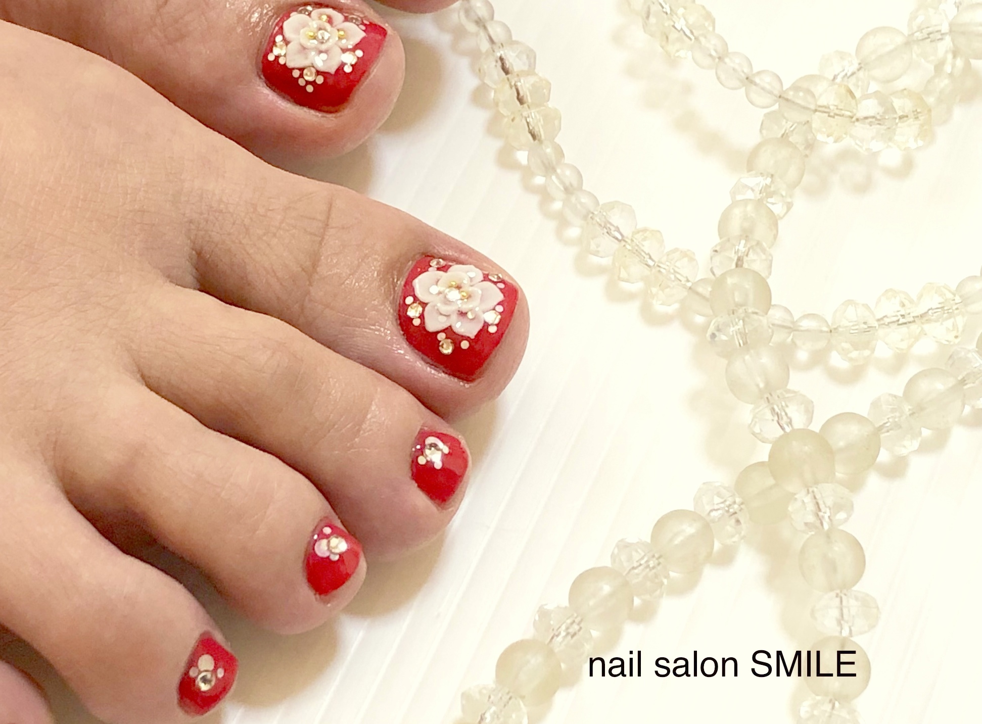 写真 フットジェルコースのデザインより Smile Nail Whitening Salon