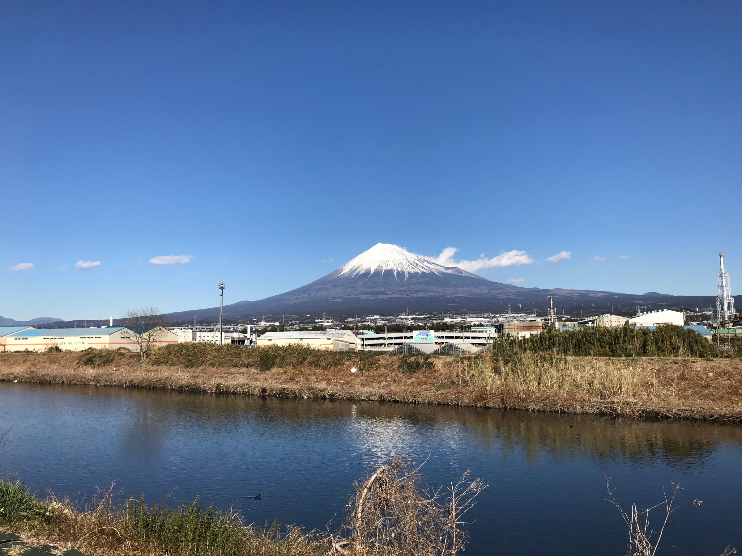 静岡県富士市から観れる世界遺産富士山