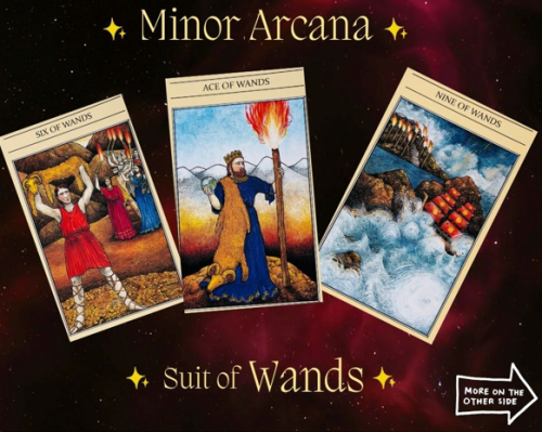 神託タロット＆ウェイト版のワンドWandsカードの解説