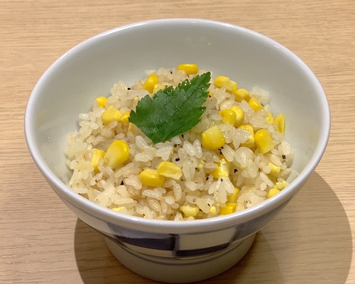 「とうもろこしご飯」スタート！
