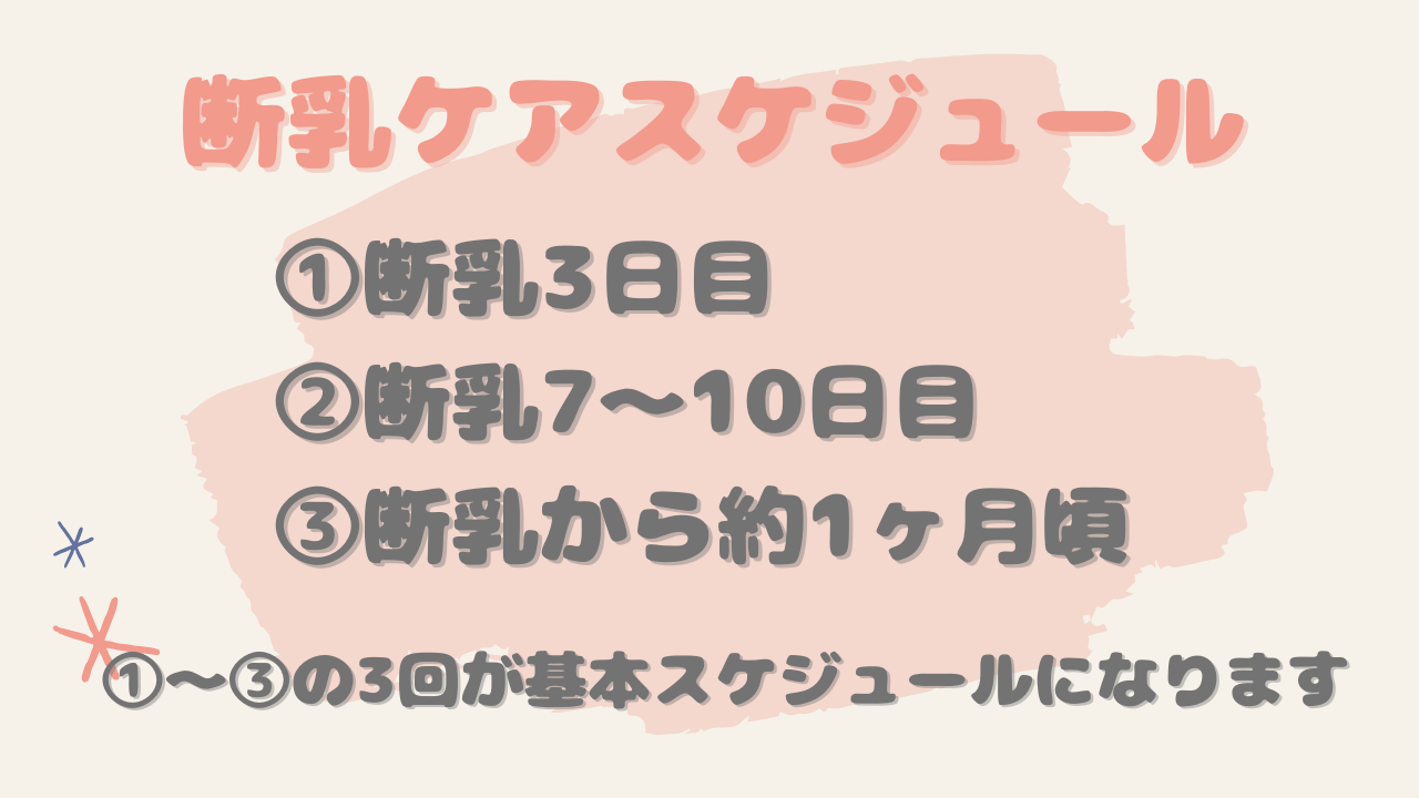 断乳 卒乳のおっぱいケア 助産院 にじいろうらら Urara 産前産後 女性の笑顔を応援します