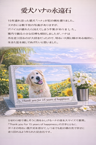 永遠の証、ハナの記念碑.png