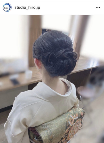 訪問着着付け+ヘアセット