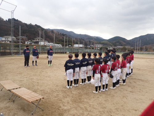 野球教室＆新年会