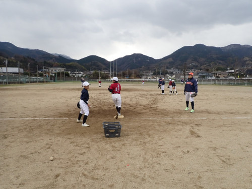 野球教室＆新年会