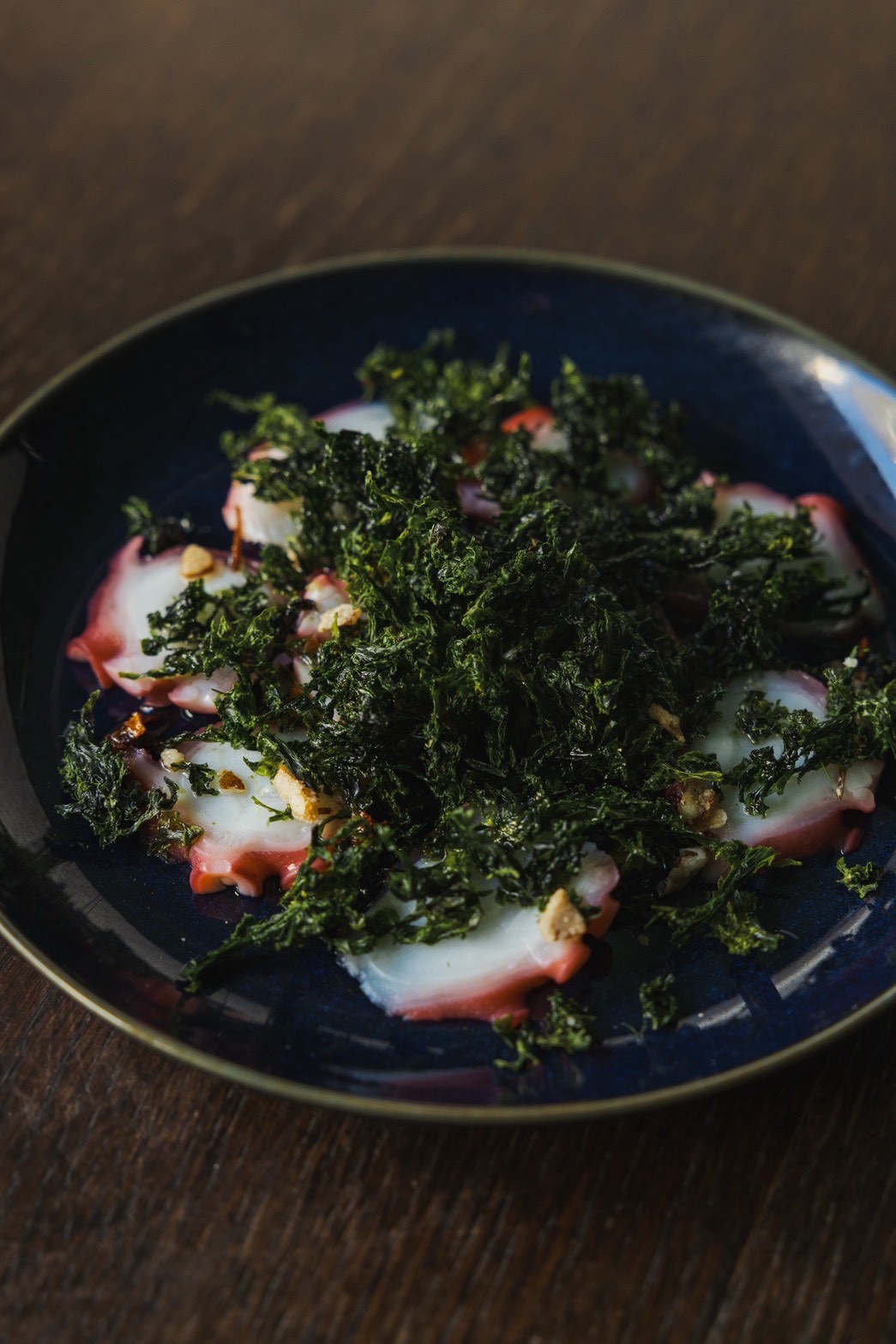 タコとアオサのカルパッチョ