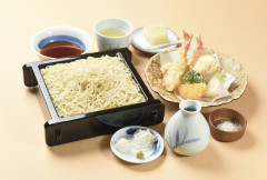 【秋冬の味覚】ゆずぎりそば御膳　～海老と冬野菜の天ぷらと共に～