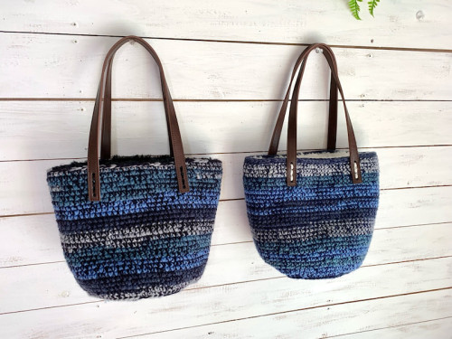 【ブログ更新】ふわもこなバッグ2種編み上がりました♪