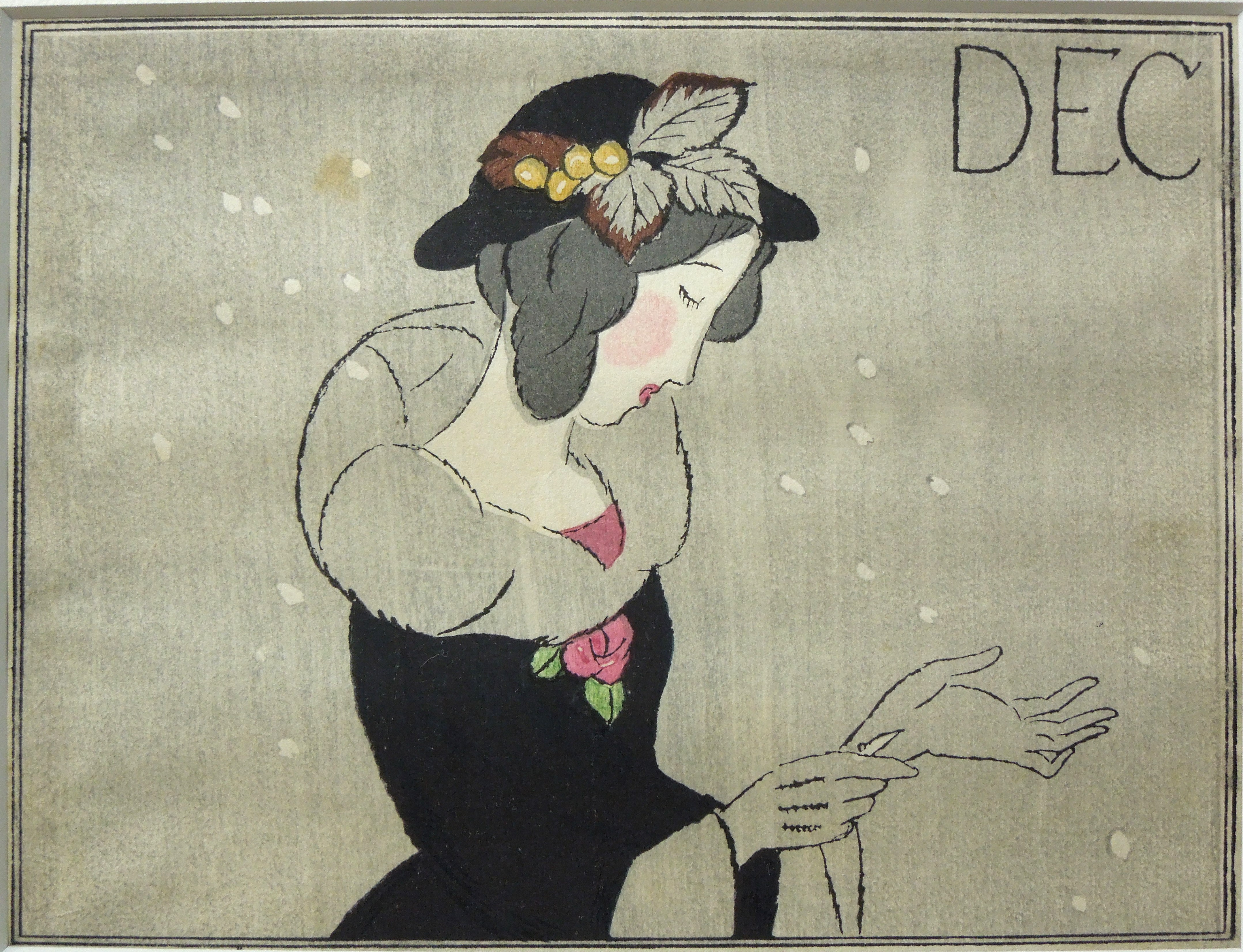 竹久夢二「雪の風」 - ギャラリー宵待