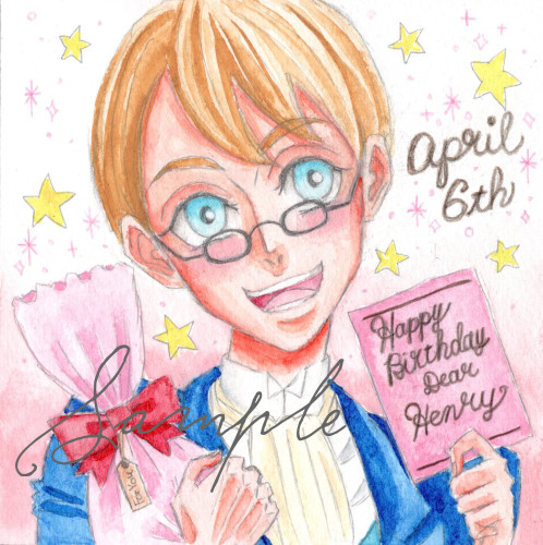 ヘンリーのハピバ絵♡