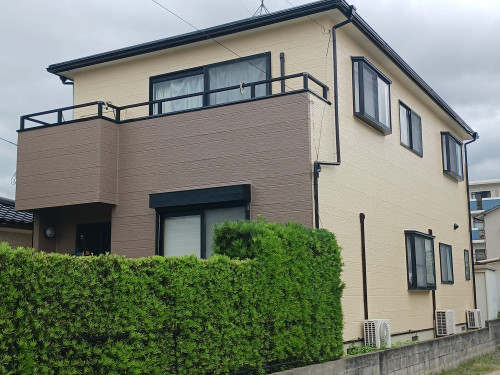 東区m様邸　外壁、屋根塗装始まりました！