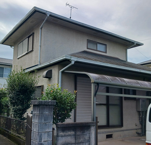 菊陽町a様邸　外壁、屋根塗装いよいよ始まります！