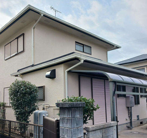 菊陽町a様邸　外壁、屋根塗装完了