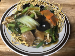 五目あんかけパリパリ麺ランチセット