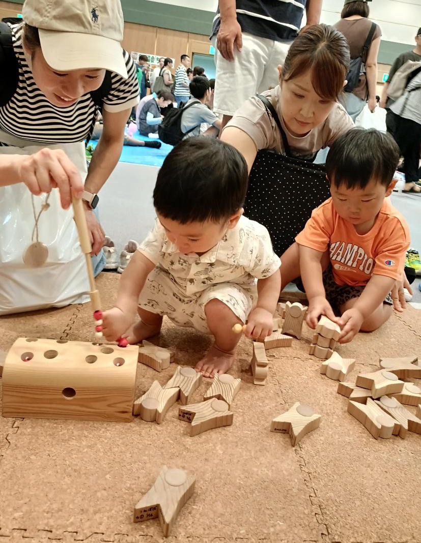 おやこあそび木の子ブースの写真