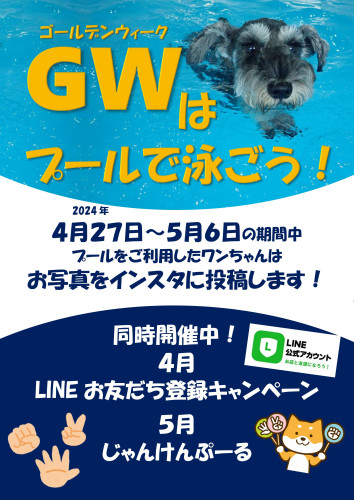 GWはプールで泳ごう！！