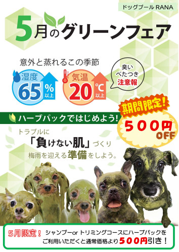 ５月ハーブパックキャンペーン