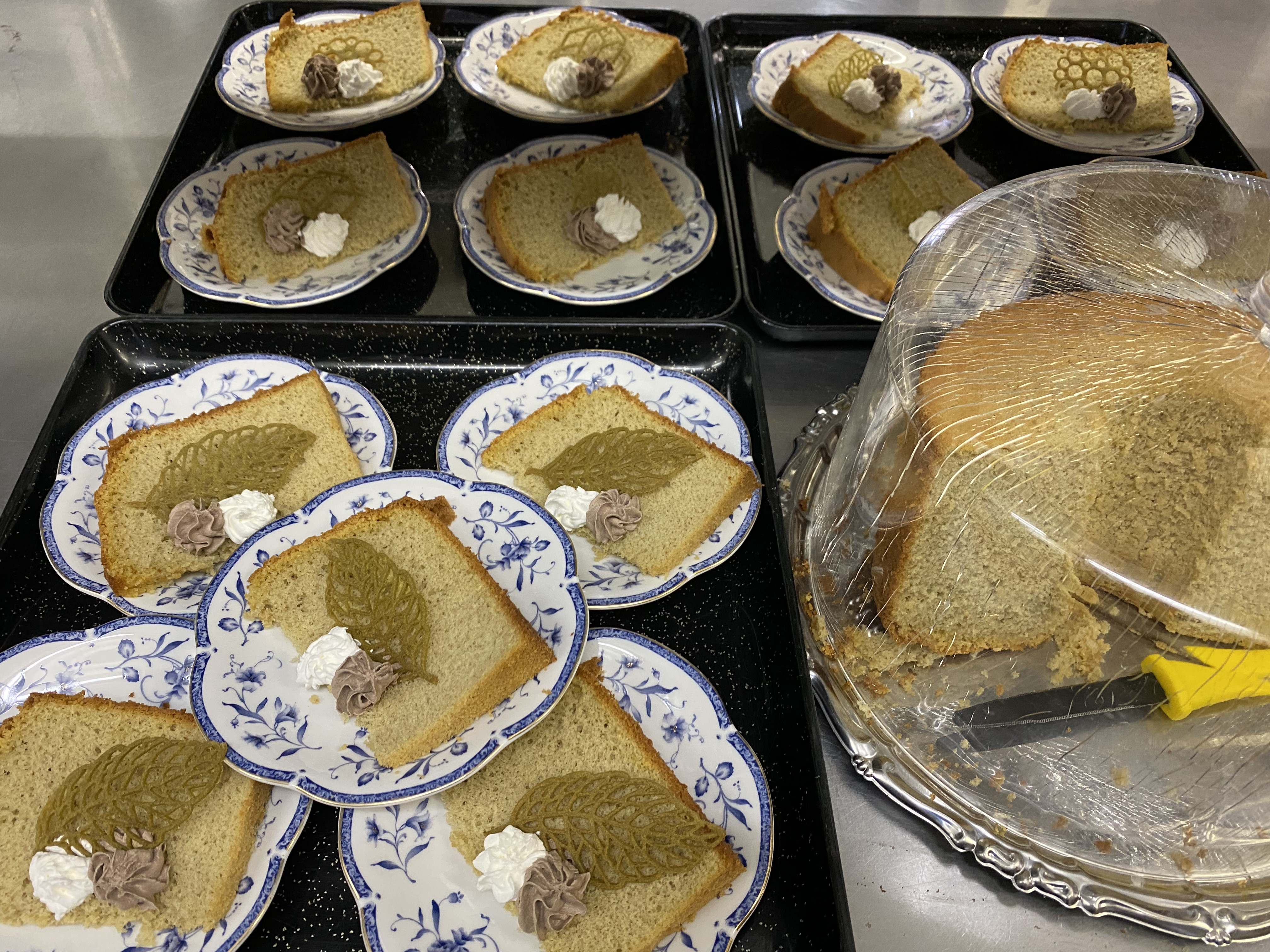 そばシフォンケーキ