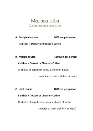 Menu (January)