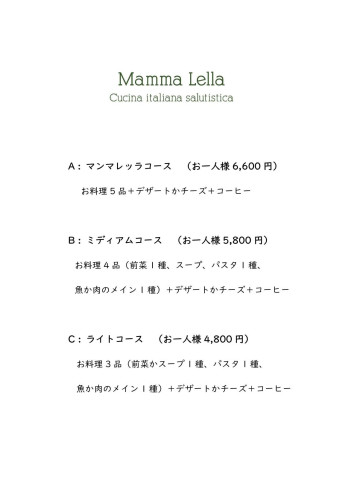 1月メニュー