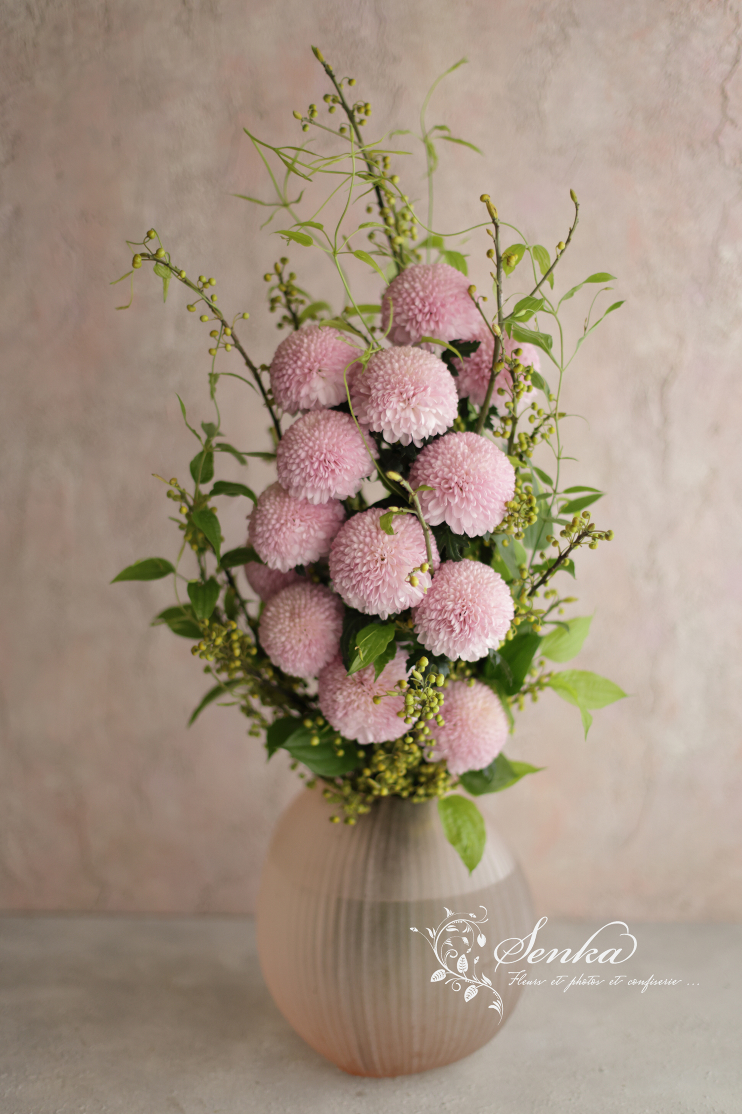 【アイロニー認定校・12月ピンポンマムのブーケヴェルティカル・開催しました】