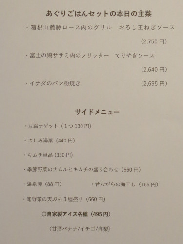 1月14日(水)の日替わりメニューです。