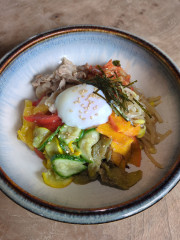 旬野菜のビビンバセット