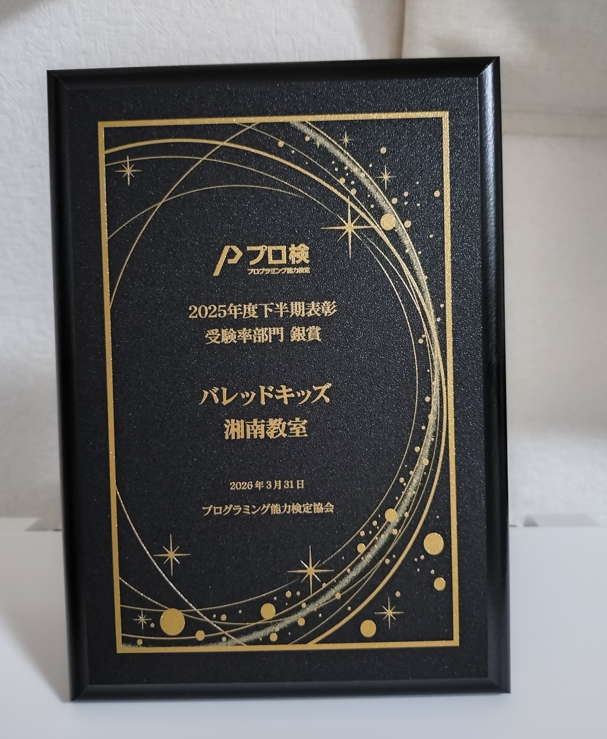 プロ検「受験率部門 銀賞」を受賞しました！