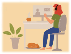 女性勉強シーンパソコン鉢植え.png