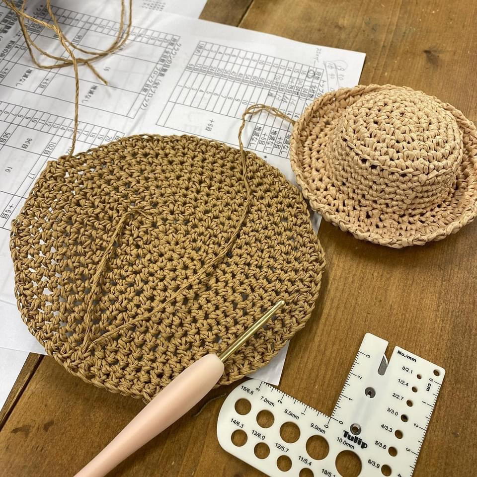 かぎ針編みで作る夏帽子ワークショップ