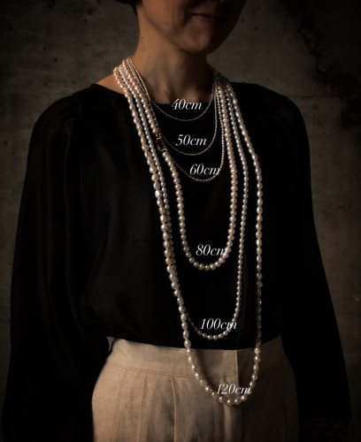 ネックレスの長さ比較