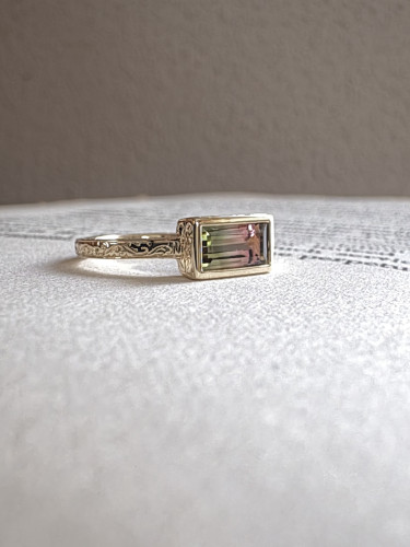 Bicolor tourmaline, K10