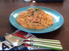 キムチクリームパスタ