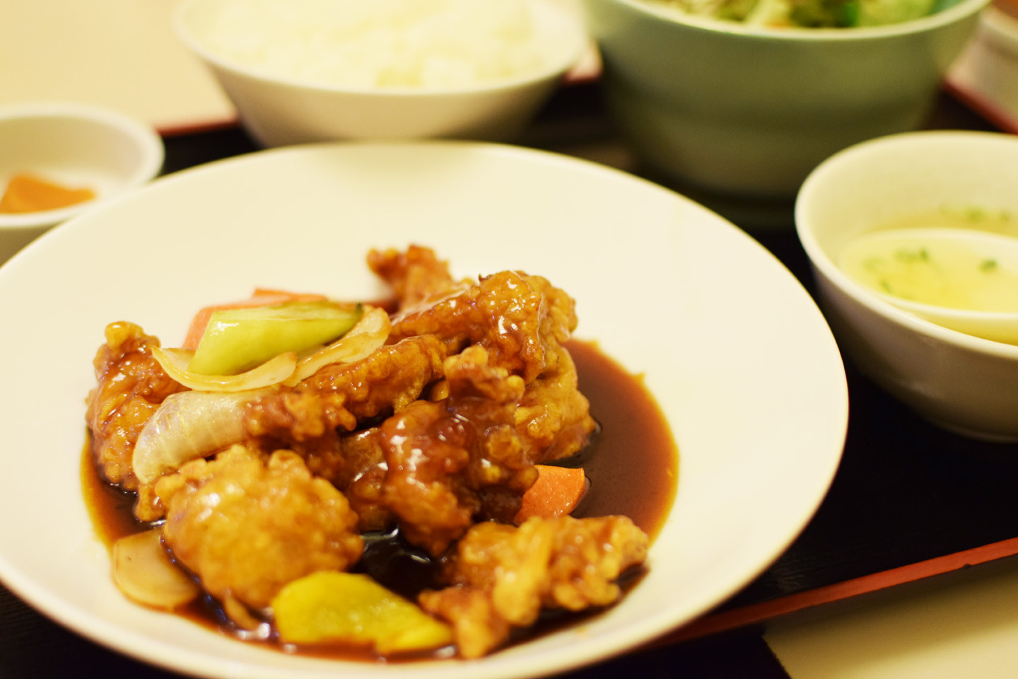 酢豚定食