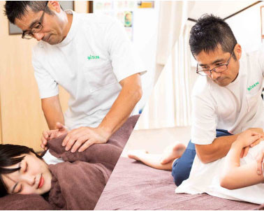 整体・マッサージも得意です。鍼灸との併用で総合的に効果を高めます。