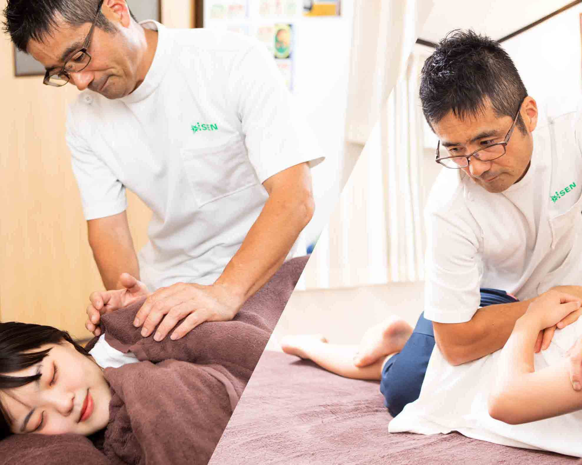 整体・マッサージも得意です。鍼灸との併用で総合的に効果を高めます。