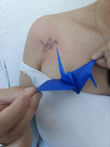 お客様ご自身で折った鶴をそのまま