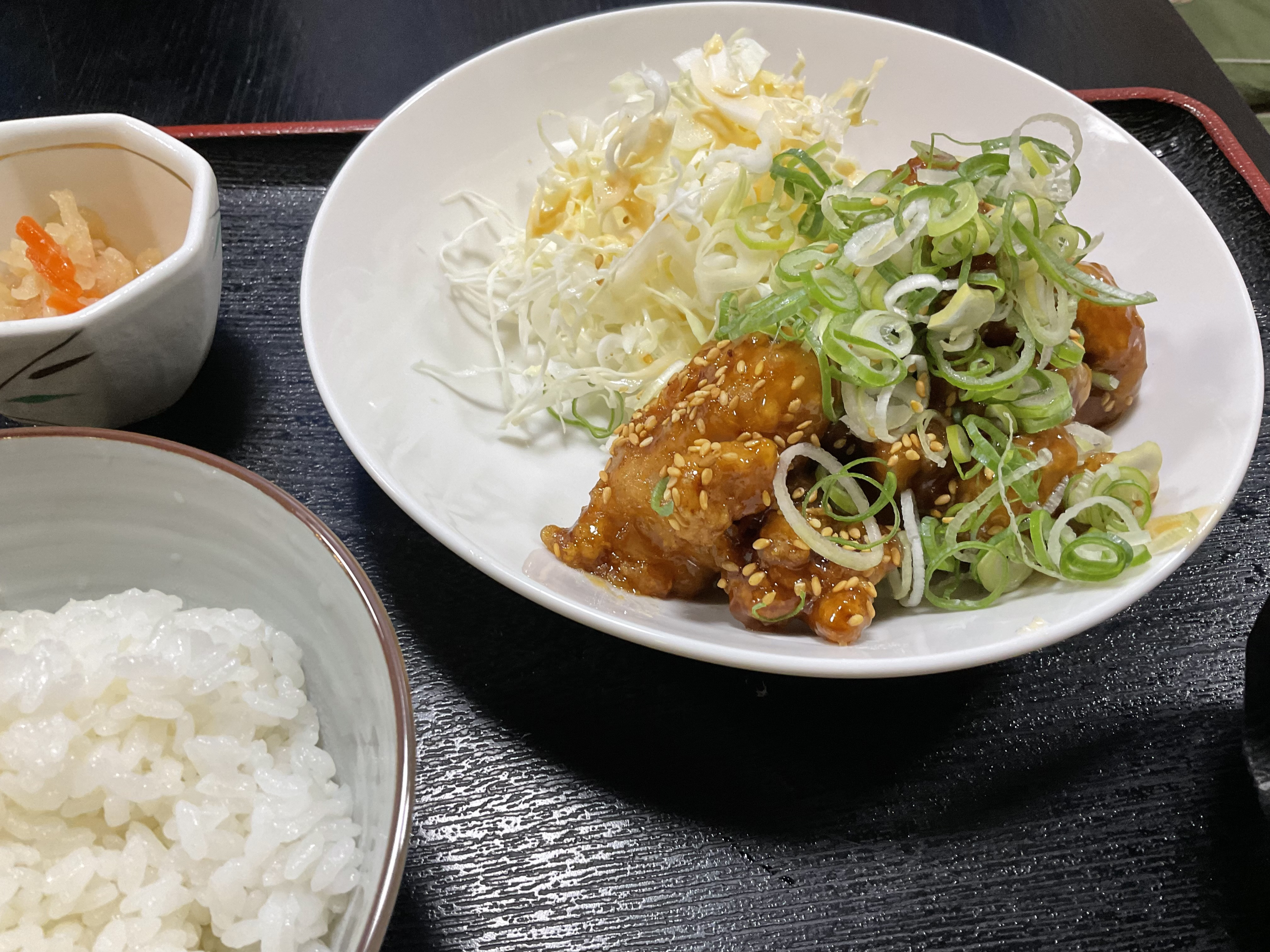鶏とネギの南蛮定食