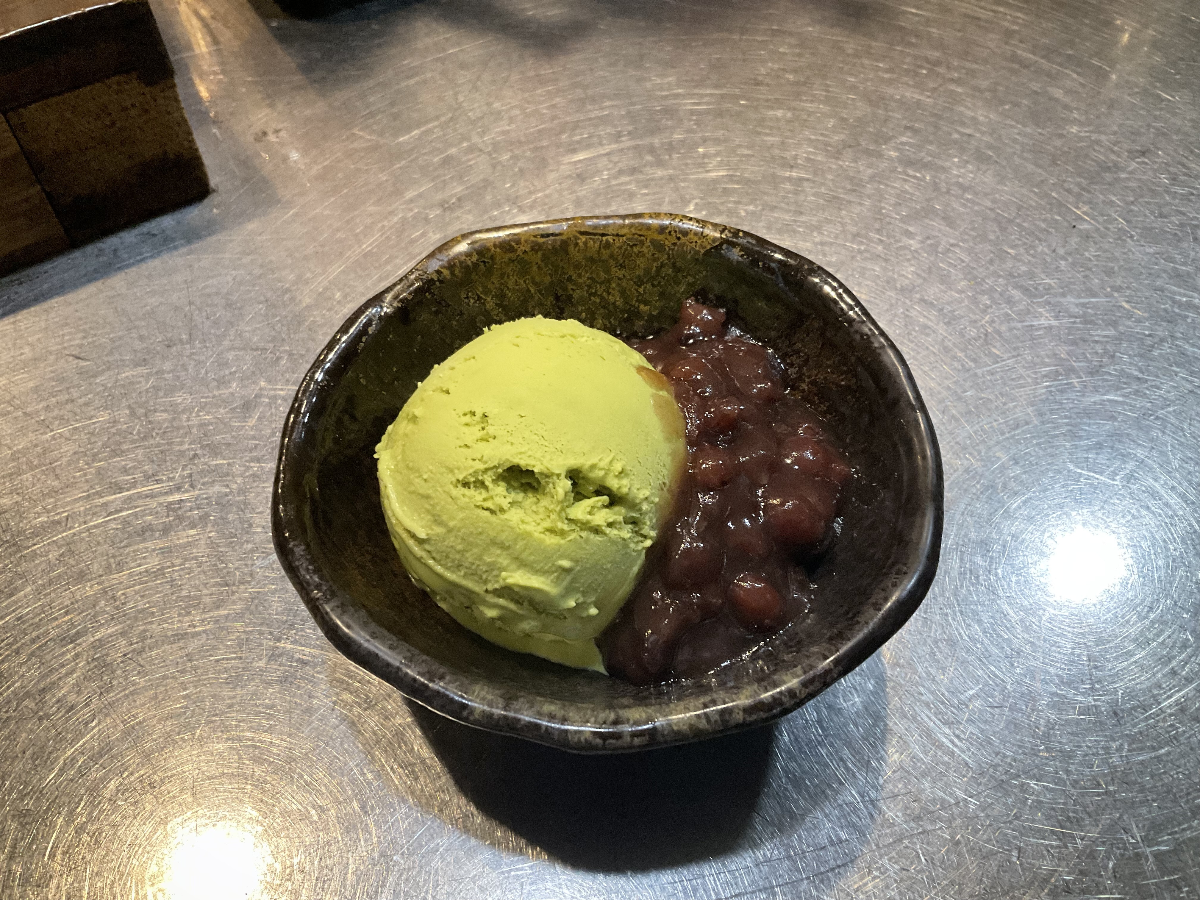あずきと抹茶アイス
