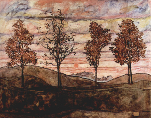 013-４本の木（1917年制作） 