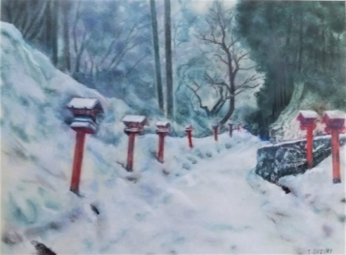 雪の参道と燈籠.png