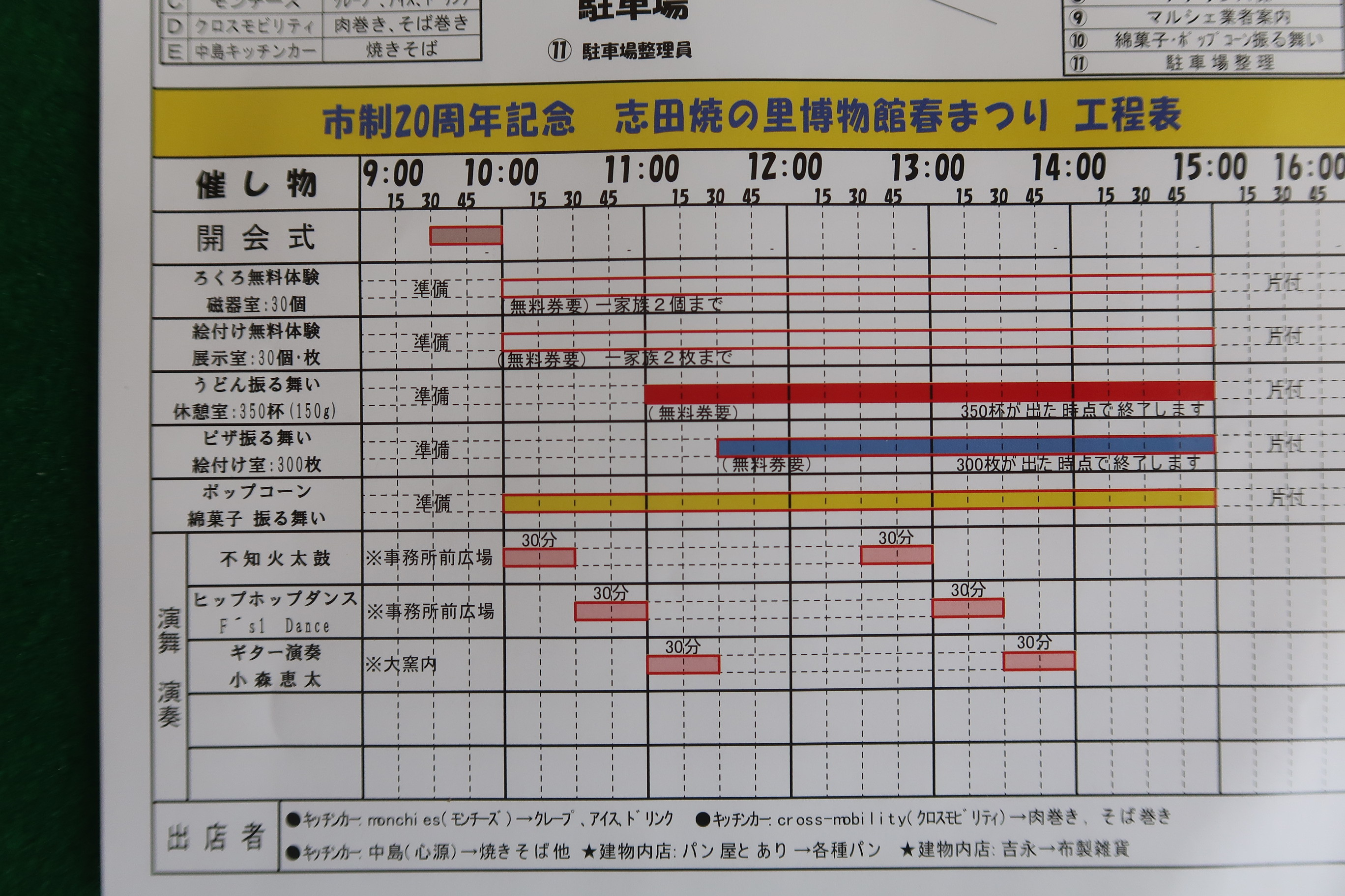 4月26日のお祭りの件で