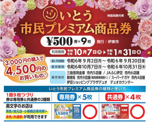 「いとう市民プレミアム商品券」