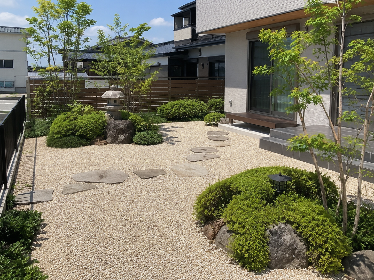 一宮市 雑草対策 防草シート 砂利敷き