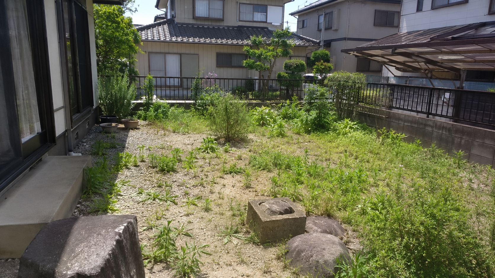 雑草対策前の施工イメージ