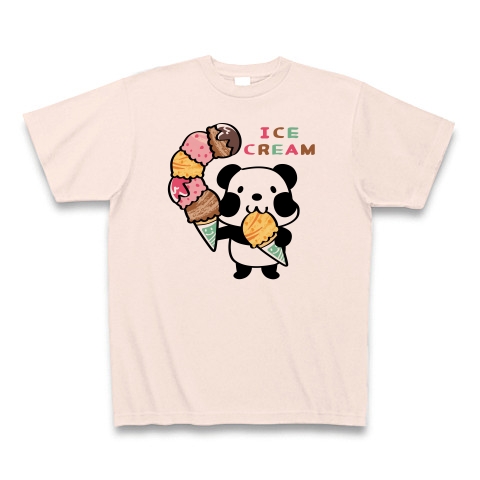 上野 松坂屋 あにまるアート＆グッズフェスタ　パンダ　動物　アイス　アイスクリーム　ICE ICECREAM　Tシャツ