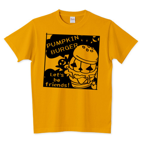 ハロウィン　Tシャツ　半袖　Tシャツトリニティ　ハンバーガー　バーガー　かぼちゃバーガー　オバケ