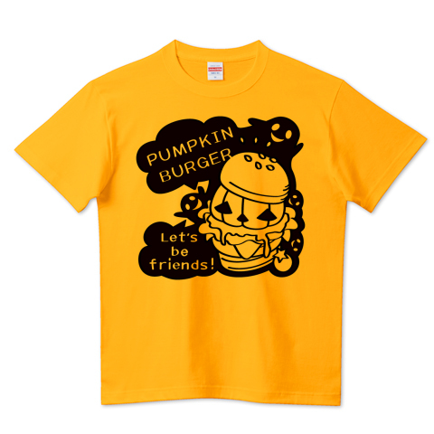 ハロウィン　Tシャツ　半袖　Tシャツトリニティ　ハンバーガー　バーガー　かぼちゃバーガー　オバケ