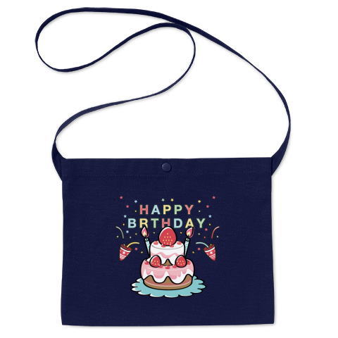 HAPPY BRTHDAY お祝い 誕生日 かわいい トートバッグ マイバッグ エコバッグ サコッシュ Tシャツトリニティ リンク