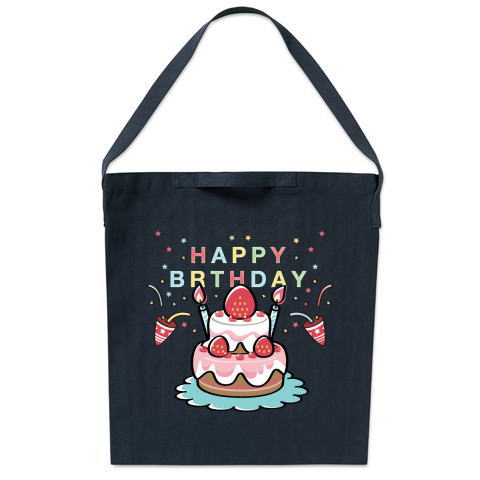 HAPPY BRTHDAY お誕生日 お祝い かわいい トートバッグ マイバッグ エコバッグ ショルダーバッグ ハロウィン Tシャツトリニティ リンク
